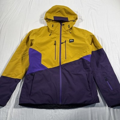 Picture Expedition Line Rain Outdoors Jacket Purple Yellow XL