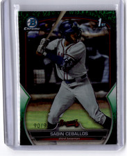 2023 Bowman Chrome Sabin Ceballos 1st Green Grass Refractor /99 - #BDC-110