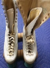 Vintage Betty Lytle by Hyde Roller Skates Women's size 5 1/2 White Leather
