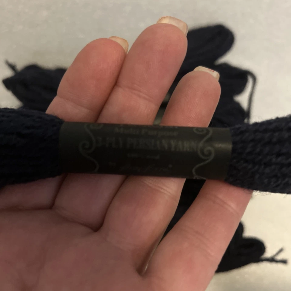 22 Skeins Paragon 100% Wool Yarn Needlepoint & Creative Stitchery - Navy Blue - Image 2 of 4