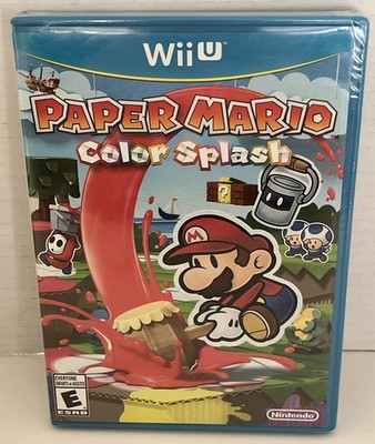 Paper Mario Color Splash (Nintendo Wii U) Brand New - Factory Sealed