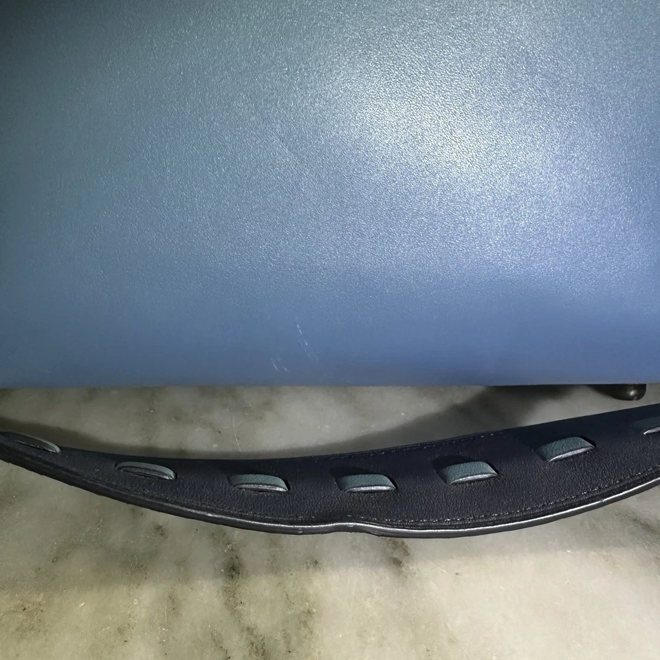 Bolso de Mano Coach 1941 Doble Swagger Cuero Azul Cambray Correa Piel de Serpiente Foto 2 de 4