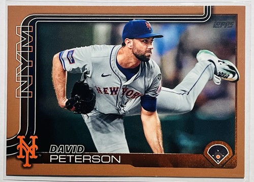 2025 Topps Series 1 - David Peterson #131 Gold /2025 METS
