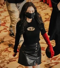 2025Autumn Diesel Lady New Hollowed Out Knitted Long Sleeved Sweater