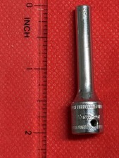 Snap On Tools 1/4 Drive 6 Point 4 mm Metric Deep Socket STMM5 USA Made #a