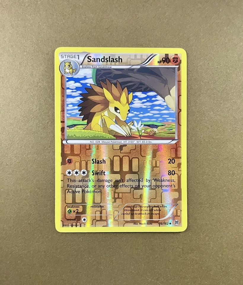 Sandslash 76/162 Breakthrough Reverse Holo - Image 3 of 4