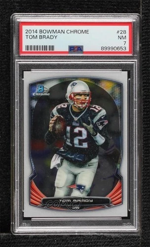 2014 Bowman Chrome Tom Brady #28 PSA 7 1ax4