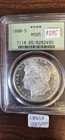 1880-S Morgan Silver Dollar $1 PCGS MS65, OGH,  Stunning Coin, Brilliant Strike