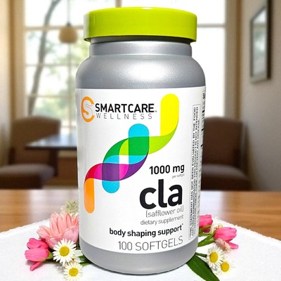 Smartcare Wellness CLA 1000mg Servings, 100 Softgels - 50 Servings EXP 12/25