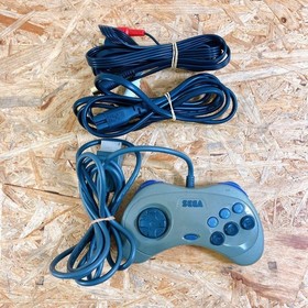 SEGA Saturn Console Gray HST-3210 Cable Tested 2 controller set Japan