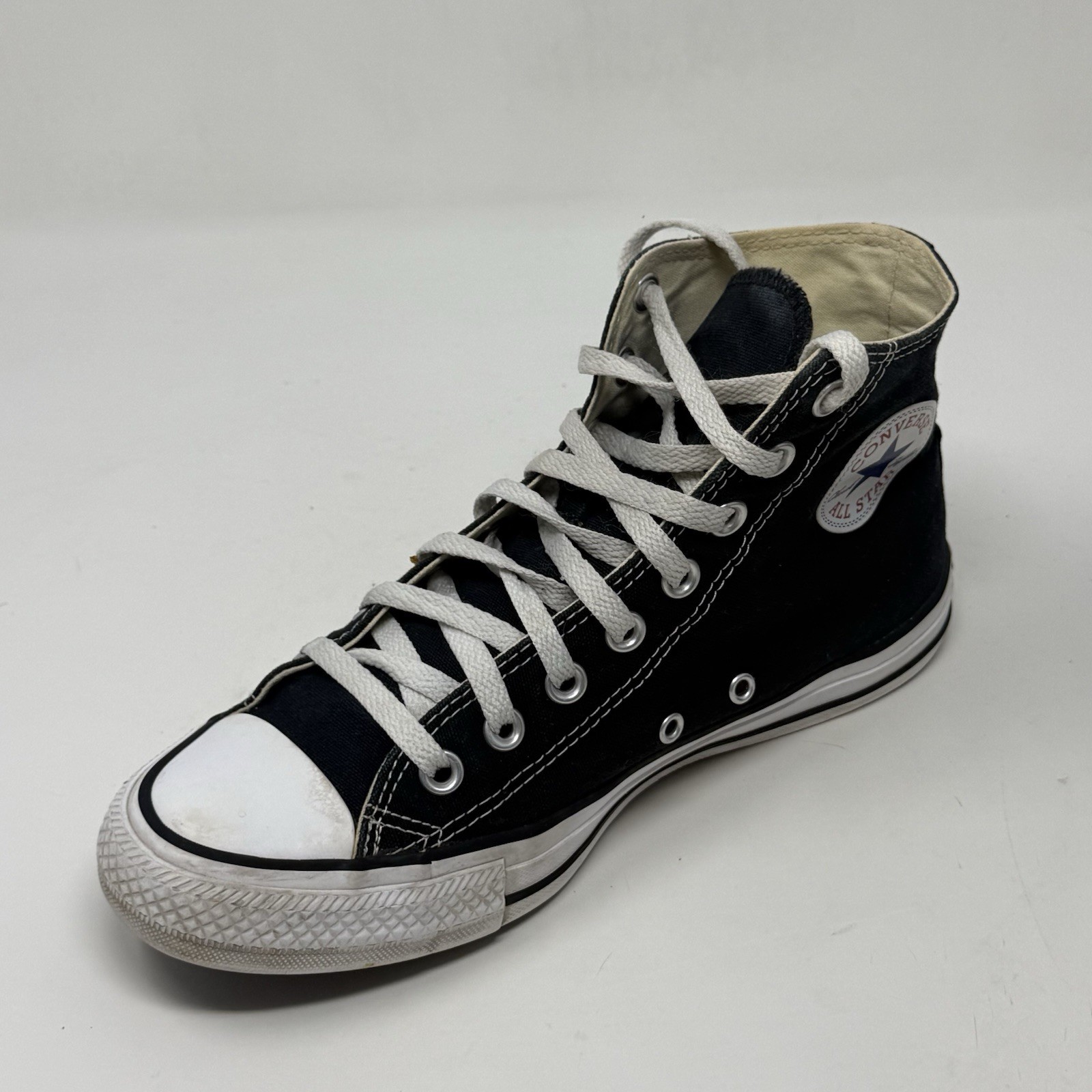 Converse All Star Chuck Taylor Sneakers Womens 9 Black Canvas High Top Shoes thumbnail 12
