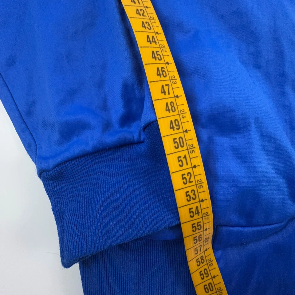 Sweat-Shirt Champion Vintage Bleu Avec Broderie Et Fermeture Éclair Âge 80 - Eu - Photo 4/4