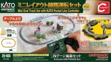 Kato N Scale UniTrack Train Track Mini Oval Set with Pocket Controller