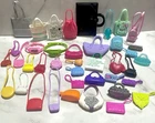 Barbie Doll Accessories Lot Vintage To Now Purses Backpacks Tote Bags-Lot of 40