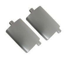 Hi Performance Fully Welded Turbo Mufflers Aluminized 2 Offset Center Pair