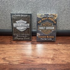 Harley-Davidson Motorcycles Casino Quality Deck of Playing Cards 2 Decks