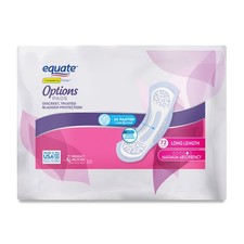 Equate Options Women's Incontinence Pads 72ct - Max Absorbency, Long