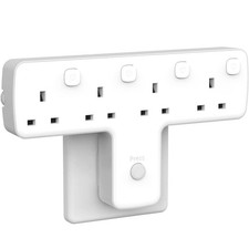 Multi Plug Adaptor Plug Extension with Independent Swithes Mscien