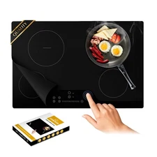 Extra Large Translucent Induction Cooktop Protector Cover Mat (Magnetic) 21.2...