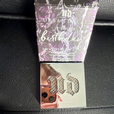 Urban Decay Afterglow Highlighter Pressed Powder Champagne It's Your Birthday
