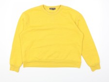 Womens UK Size S Primark Yellow Pullover Sweatshirt