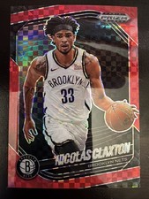 2024-25 Prizm Black Nicolas Claxton Red Power Prizm /75 Nets