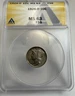 1926-D Mercury Dime 10c ANACS MS63 FSB -Full Split Bands Free Shipping