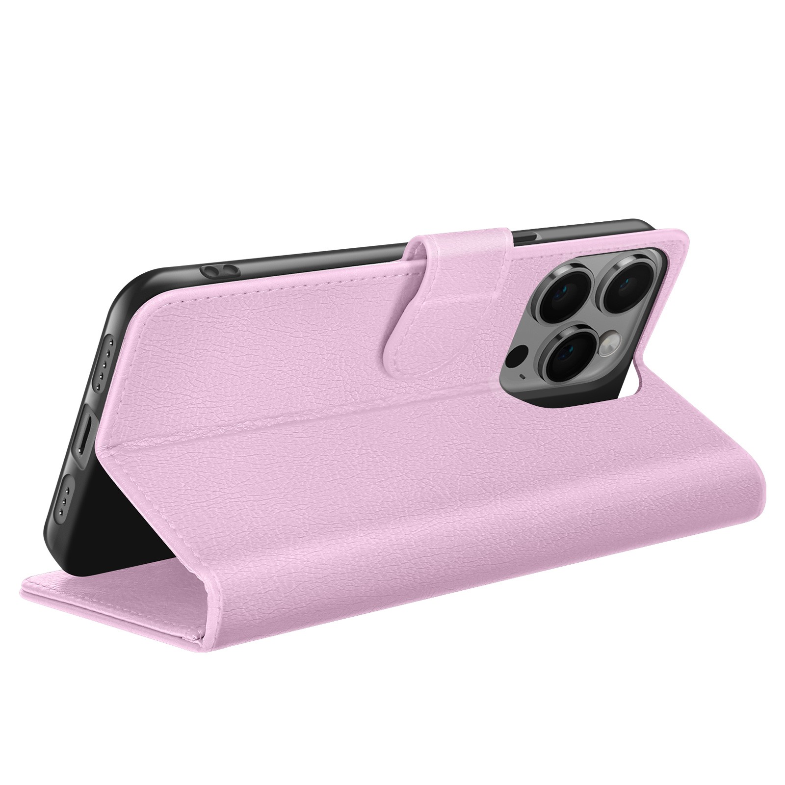 Coque iPhone 14 Pro Max Rose Zanaé avec Support Tab et Porte-Cartes Intégré