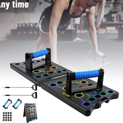 Push Up Board Brust Rücken Trizeps Tragbar Faltbar Übung Workout Station
