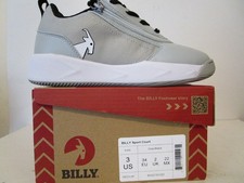 BILLY Footwear Kids Sport Court Fashion School Sneakers Grey/ Black Size 3