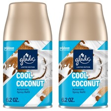 Glade Automatic Spray Refill, Cool Coconut, Scented Air Freshener for Home and
