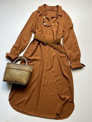 Women Weekend Max Mara Dress Orange Viscose M