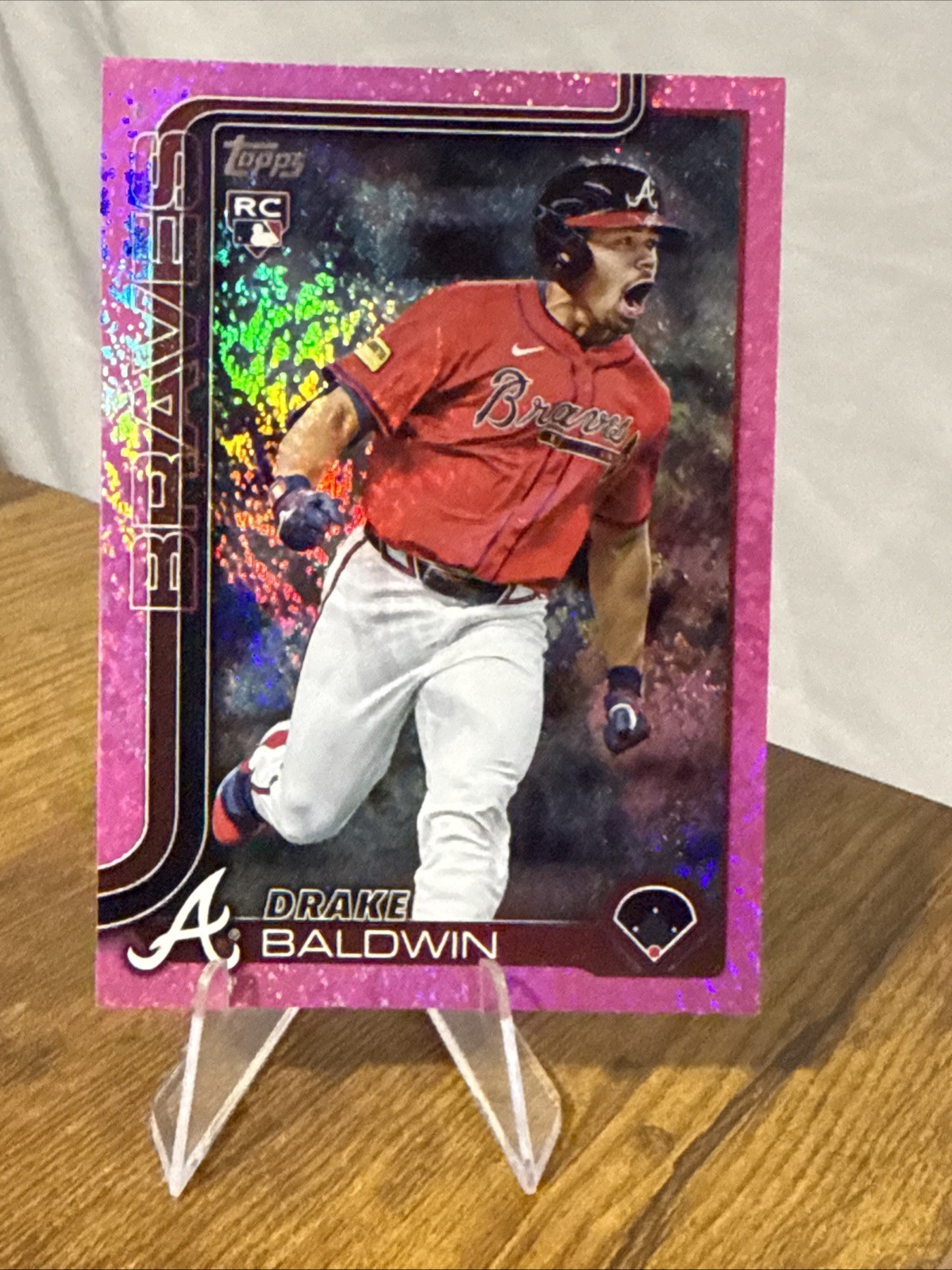 2025 Topps Update Series - Drake Baldwin #US87 Pink Holo Foil (RC) ROY