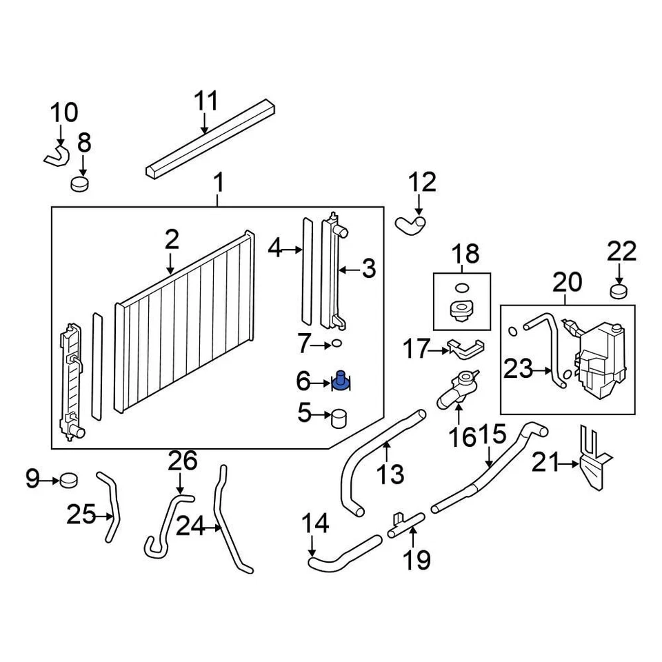 For Nissan Altima 1998-2022 Nissan 2144050Y00 Radiator Drain Plug - Изображение 3 из 4