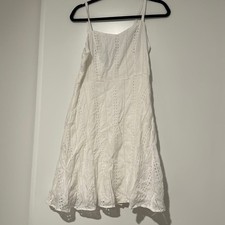 Old Navy White Eyelet Mini Dress NWT Size M – Spaghetti Strap Summer Sundress