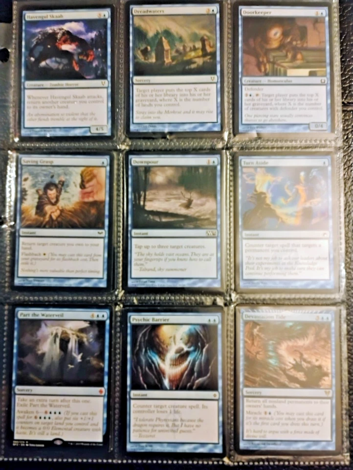 ELITE Mono Blue MTG Control 60 Card Deck Magic The Gathering Faerie Zombie RARE - Image 3 of 4