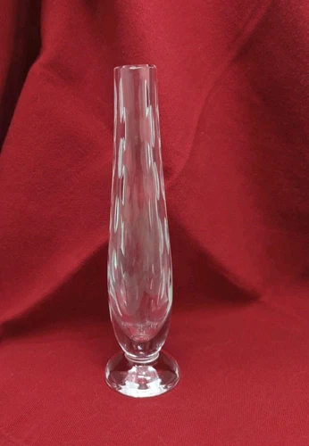 Waterford Giftware Pedestal Bud Vase Cut Lead Crystal 7" Tall Vintage 1999
