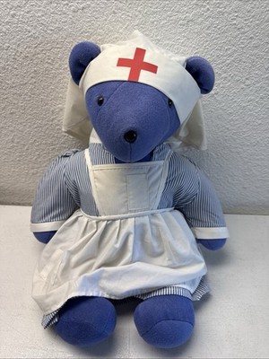 RARE Clara Barton Nurse Teddy Bear Vintage 20'' North American Bear Co 1979
