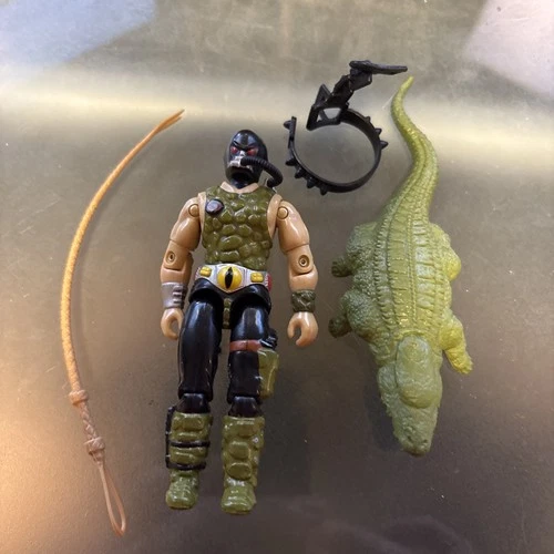 Croc Master V1 G.I. Joe 1987 Hasbro Vintage Action Figure, 100% Complete