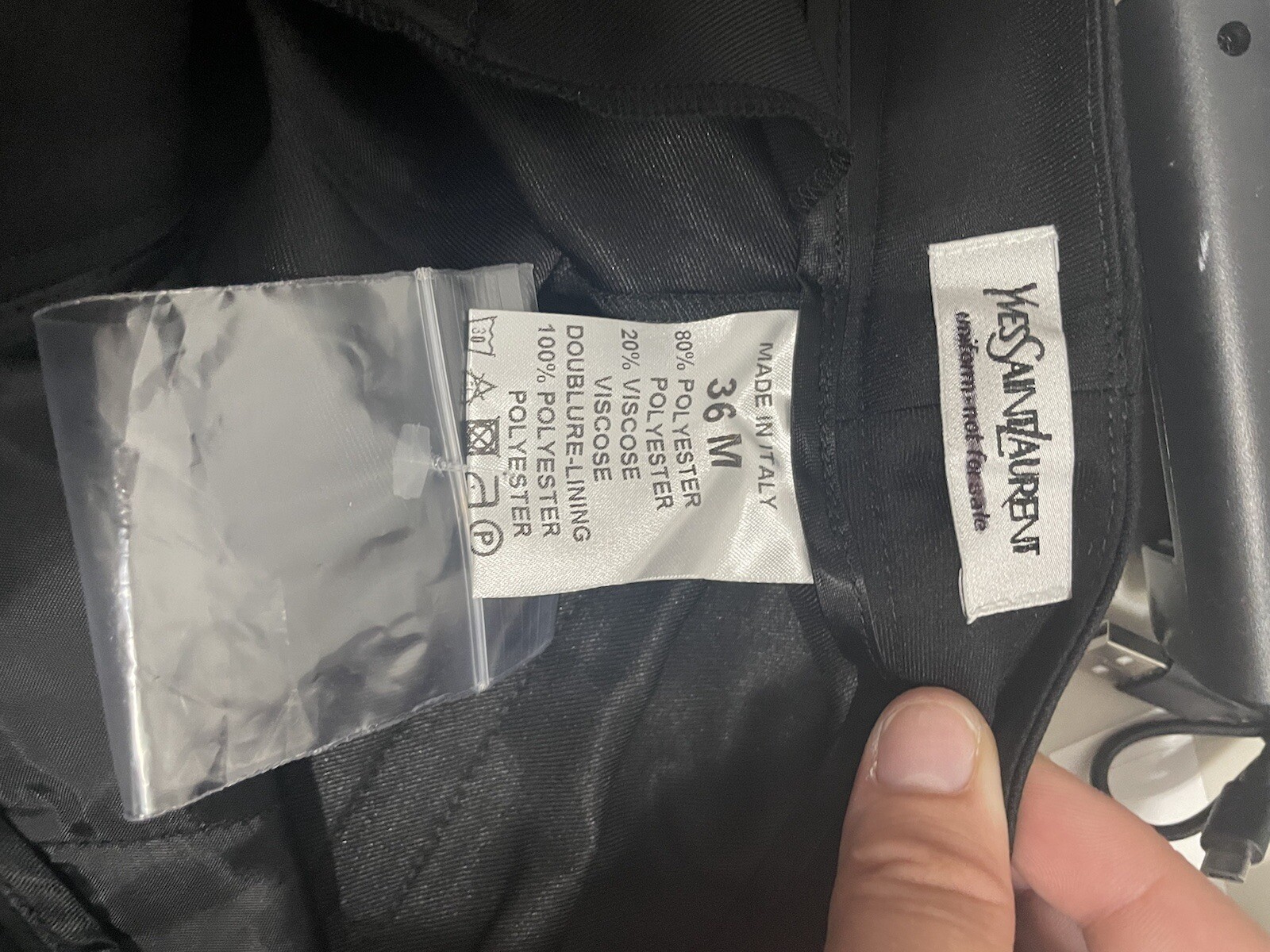 SAINT LAURENT Ysl pantaloni eleganti da uomo