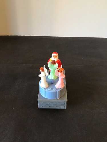 VTG SANTA WITH DANCING ANGELS FRICTION DRIVE TOY HONG KONG BOX *NOS* EXCELLENT - Picture 3 of 11