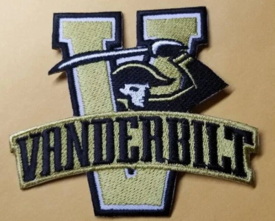 THEPATCHGUY Embroidered Vanderbilt 1999-2004 football logo Patch approx 3x3.5"