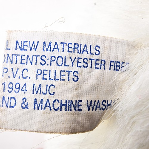 Peluche vintage Swibco Puffkins coniglietto coniglio fortunato il coniglio bianco 1994 - Foto 8 di 9