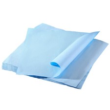 100pcs Autoclave Sterilization Wrap Sheets 18"x18" Blue Crepe Paper