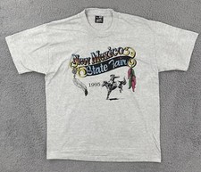 Vtg Fruit Of the Loom Best Best XL Gray T Shirt Made In USA 1995 NM State Fair