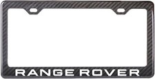 1xrangerover Real 3k Twill Weave 100 Carbon Fiber License Plate Frame Holder