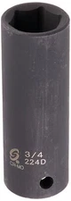 	Sunex 224d 1/2inch Drive 3/4inch Deep Impact Socket	
