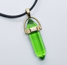 Natural Quartz Chakra Crystal Healing Point Cut Gemstone Pendant Reiki Necklace