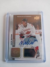 2023 Upper Deck Team Canada Juniors Jack Matier Auto Patch /175 Rookie #12 Rc