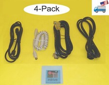 4-Pack: NEW QVS CC323VM 6ft VGA, PC PS/2 Keyboard/Mouse Power Extension Cable